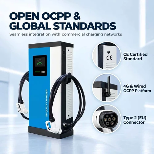 Public DC Fast Charger 120-240 kW (ZT240, Dual Gun)